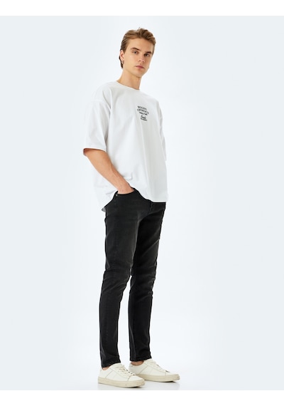 Koton Normal Bel Cepli Pamuklu Slim Fit Kot Pantolon - Brad Jean Siyah 5sam40033ıd Siyah Koton Normal Bel Cepli Pamuklu Slim Fit Kot Pantolon - Brad Jean Siyah 5sam40033ıd Siyah