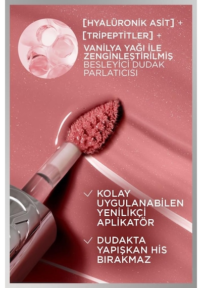 L'Oréal Paris Plump Ambition Hyaluron Lip Oil Besleyici ve Nemlendirici Dudak Parlatıcısı 601 Worth It L'Oréal Paris Plump Ambition Hyaluron Lip Oil Besleyici ve Nemlendirici Dudak Parlatıcısı 601 Worth It