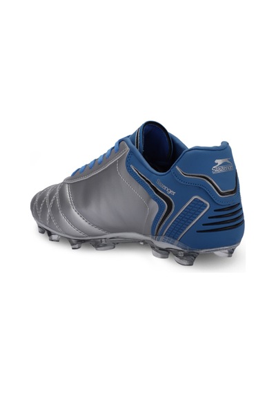 Slazenger HUGO KR Çocuk Halı Saha Gri / Mavi Futbol Ayakkabısı