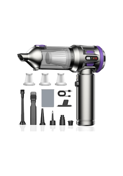 St-6697a Plus Şarjlı Araç İçi Süpürge Üfleme Vakumlama 20000pa Güçlü Vacuum Cleaner