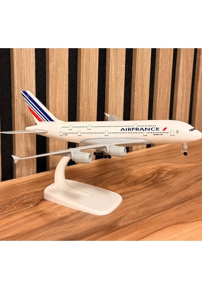 Air France F-hpjh Metal Maket Uçak 24 Cm Koleksiyonluk Model Uçak Ofis Dekorasyonu & Hareketli Tekerlekli