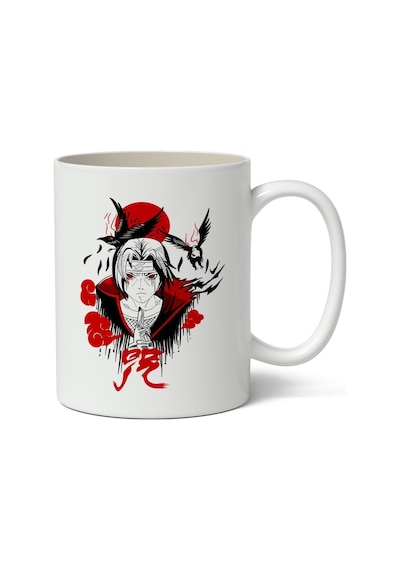 Itachi Uchiha Anime Kupa Bardak Beyaz