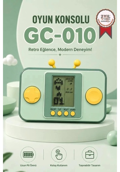 Delux Serisi Torima Gc-010 Yeşil El Atarisi Tetris Gameboy Nostalji Hediye Hobi