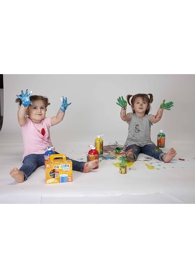 Bebek Parmak Boyasi 8 Renk 8x50 Ml Süper Yikanabilir 2+ Yaş 12