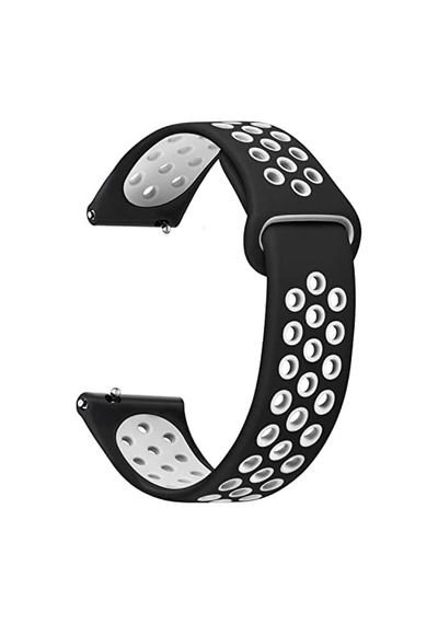 Watch Gt 3 Pro 46mm Titanyum Rainbow Gently Band Kordon Siyah Beyaz