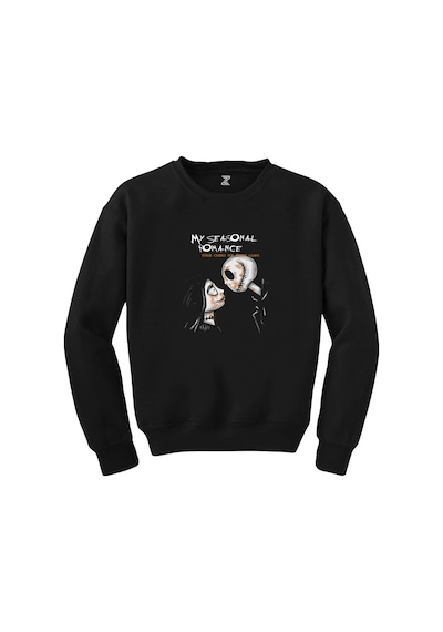 My Chemical Romance Three Cheers Grafiti Siyah Sweatshirt Beyaz