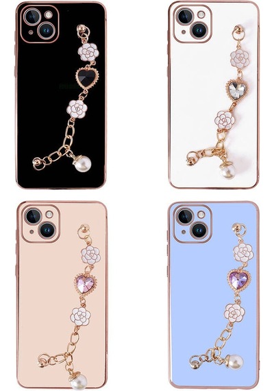 Apple Uyumlu iPhone 15 Plus Zore El Tutamaçlı Kamera Korumalı Zore Taka Silikon Kılıf-pembe Pembe