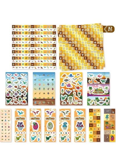 Aden Oyuncak Sticker Set Dinosaur Adn-3161