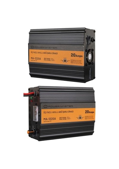 Ma-1220a 12 Volt 20 Amper Üç Fazlı Akıllı Akü Şarj Cihazı