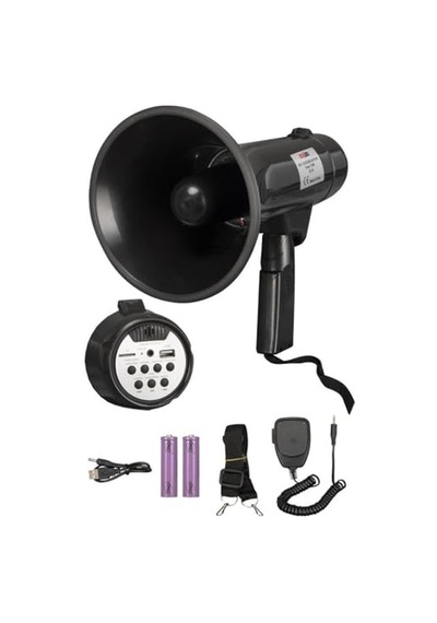 Lastvoice Mgf-120usb-bt Mayklı Askılı El Megafon 120 Watt Şarjlı Bluetooth Usb Siren Kayıt