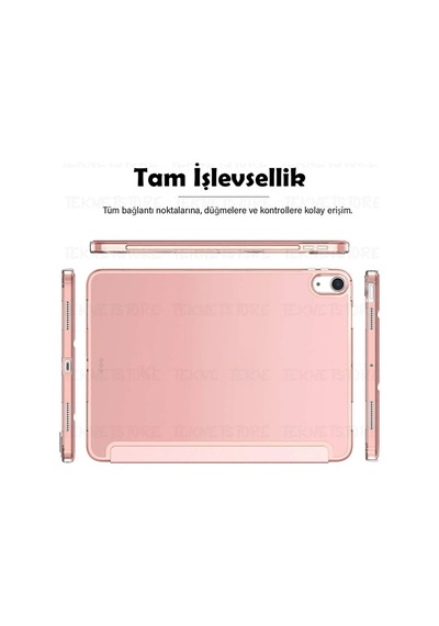 Apple Uyumlu iPad Air 6 11 Inç M2 Çip 2024 Tablet Kılıfı İnce Tasarım Smart Cover Standlı Akıllı Kapak Kılıf