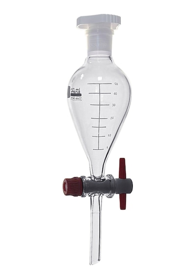 Borox Cam Ayırma Hunisi 50 Ml - Armudi Tip