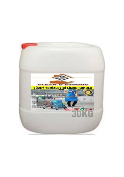 Strong&Clean Profesyonel Yüzey Temizleyici Limon Kokulu 30 KG