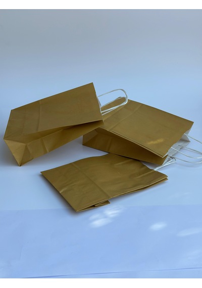 1. Kalite Kraft Kağıt Çanta 29x15x27 Cm 3 Lü Hediye Poşeti & Çanta Seti