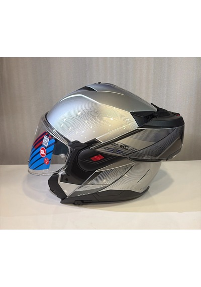 Kask Shark Oxo Speed-tech Çene Açılır Gümüş Siyah/gümüş