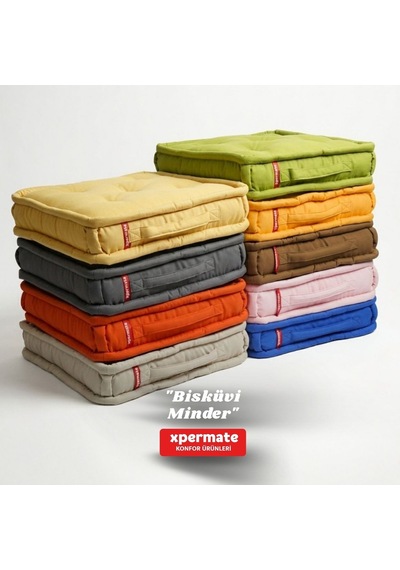 Xpermate Bisküvi Minder Petek Önü Fransız 55x55x14 Pembe