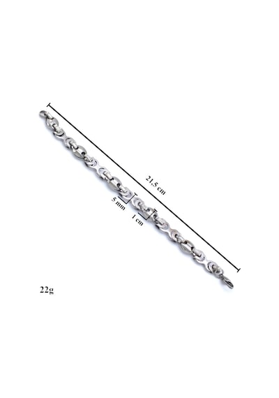 FerizZ 316L Çelik Kral Model Erkek Bileklik EBLK- 279 Beyaz