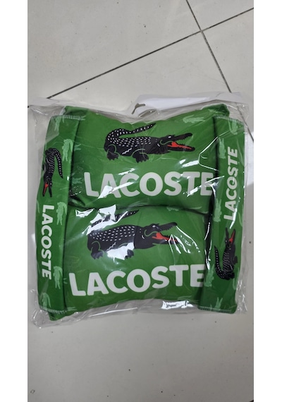 Lacoste-xx Yesil İkili Yastık Ve Kemer Kılıfı Seti