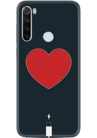 Xiaomi Redmi Note 8 Kılıf Desenli Mavi Mermer 1297