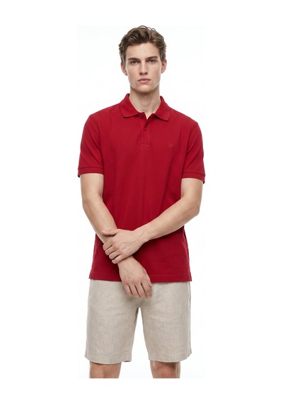 Dockers Kırmızı Erkek Regular Fit Polo T-shirt D261002 Bordo