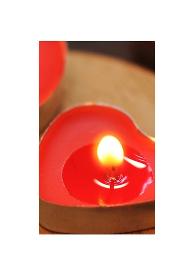 25 Adet Kalp Mum Kına Özel Gün Romantik Ortam Mumu 25 Adet Mum Seti Kırmızı