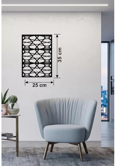 Znv Zenvia Mey İthalat Geometrik Soyut Tasarım Ahşap Duvar Tablosu - 25x35 Cm Lazer Kesim Modern Pano Znv2025 Cmn 6446404