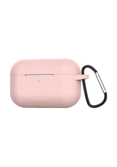 Apple AirPods Uyumlu Pro Kılıf Zore Airbag Silikon Pembe Açık