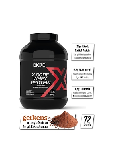 Whey Protein Tozu Çikolata Aromalı 2300 Gr 72 Servis + Shaker