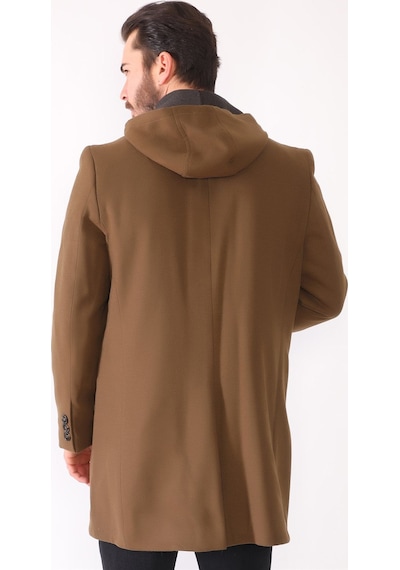 Plt8376 Dewberry Erkek Palto-camel Camel