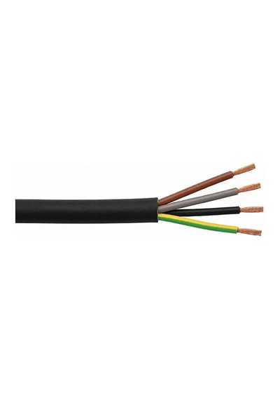 Öznur 4x0,75 Mm Ttr Kablo Siyah Çok Telli Esnek Enerji Kablosu 5 Metre