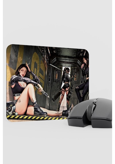 Kadın V2 22x18 Gaming Kauçuk Kaymaz Taban Mouse Pad Fare Altlığı