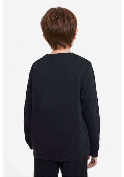 Tshirthane Atatürk Mustafa Kemal Paşa Baskılı Unisex Çocuk Siyah Sweatshirt Siyah
