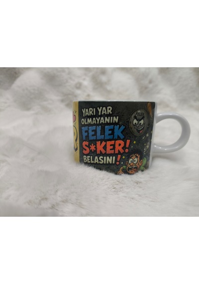 Özel Tasarım Motto Fincan3 Beyaz