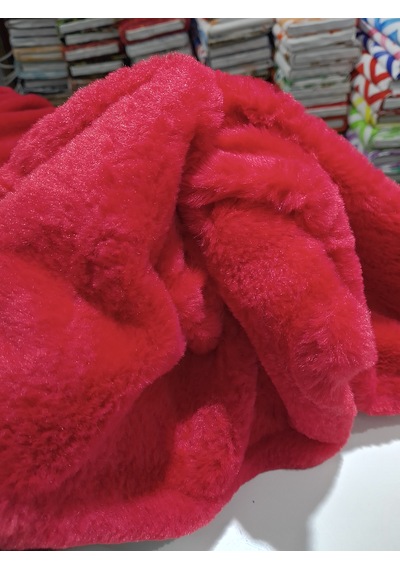 Toskana Peluş Kumaş Kırmızı
