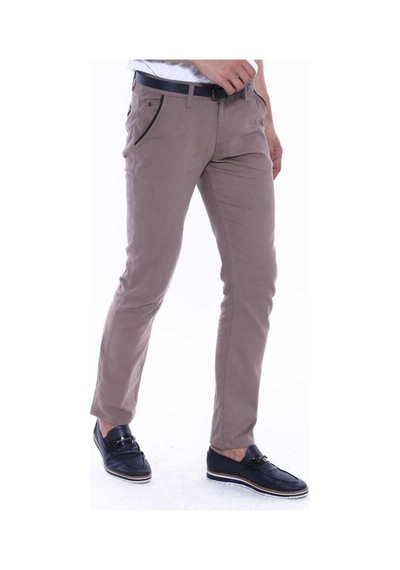 Gabardin Modelli Bej Erkek Pantolon - Wessi Siyah