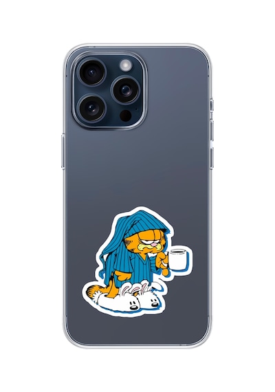 Iphone 14 Pro Max Uyumlu Garfield Tasarımlı Şeffaf Telefon Kılıfı Çok Renkli