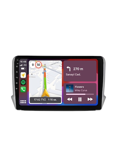 Peugeot 208 Android Multimedya Sistemi 2013-2021 Crv4420xp