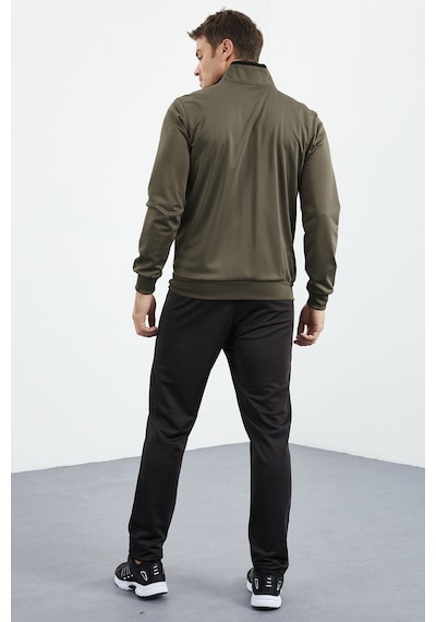 Tommy Life Camel - Siyah Dik Yaka Fermuarlı Standart Kalıp Klasik Paça Erkek Eşofman Takımı - 85162 Kahverengi - Siyah Tommy Life Camel - Siyah Dik Yaka Fermuarlı Standart Kalıp Klasik Paça Erkek Eşofman Takımı - 85162 Kahverengi - Siyah