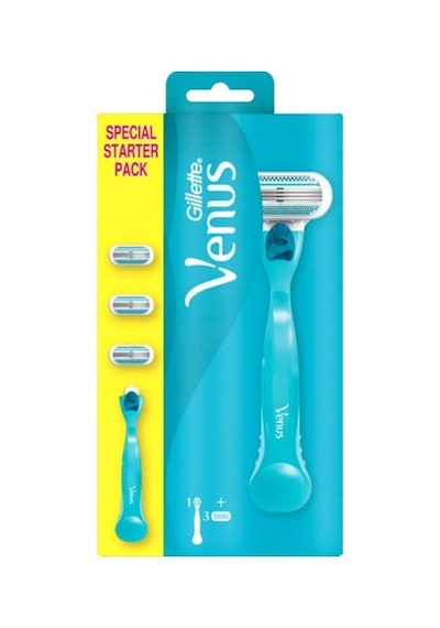 Gillette Venüs Smooth Kadın Tıraş Makinesi + Yedek Tıraş Bıçağı x 3