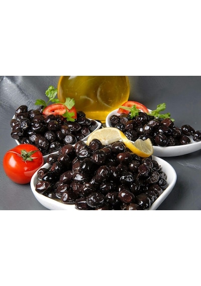 Karabacak Mega Yağlı Sele Siyah Zeytin Teneke 2 KG