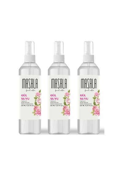 Masala Saf Gül Suyu 3 x 125 ML