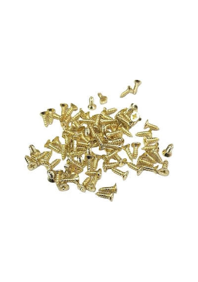 Sarı 1000 Adet Klips Vidası 2,2x6,5 Mm Yhb - Konik Başlı Kutu, Sandık, Ayak, Askı, Mini Vida 6,5 Mm