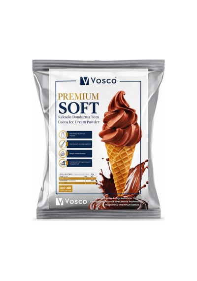 Premium Soft Kakaolu Dondurma Tozu - Soft Dondurma Karışımı 750 G