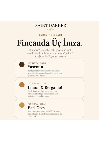 Saint Darker Ethiopia Single Origin Çekirdek Kahve 1 KG