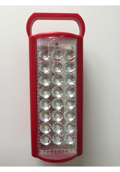 Astra 2606l Usb Şarj Çıkışlı 24 Led 80 Saat Akülü Şarjlı Işıldak Nanopro Kırmızı