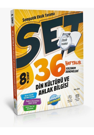 Ünlüler Karması 8.sınıf Din Kültürü 36 Haftalık Kazanım Denemeleri