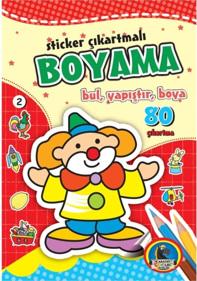 Sticker Çıkartmalı Boyama 6 Kitap Takım