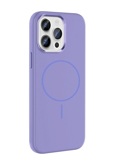 Apple Uyumlu iPhone 14 Pro Max Kılıf M-safe Şarj Özellikli Metal Kamera Çerçeveli Zore Edi Silikon Kapak