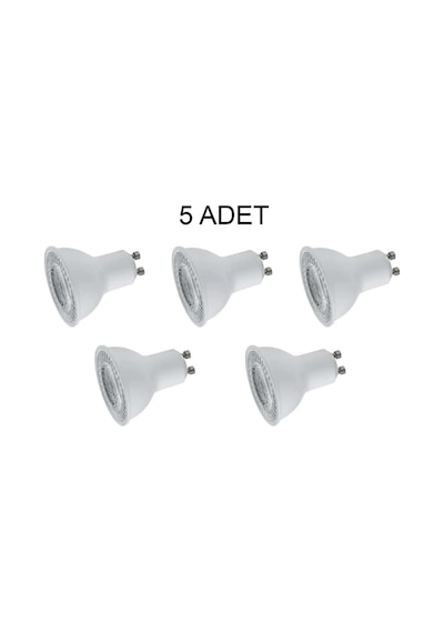 5 Adet Cata Ct 4215 7w Led Çanak Ampul 6400k Beyaz Işık