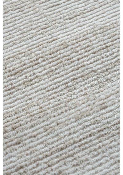 Mariesse Home Bambu Dokulu Modern Sık Dokuma Koridor Kesme Yolluk Dokuma Makine Halısı Bej